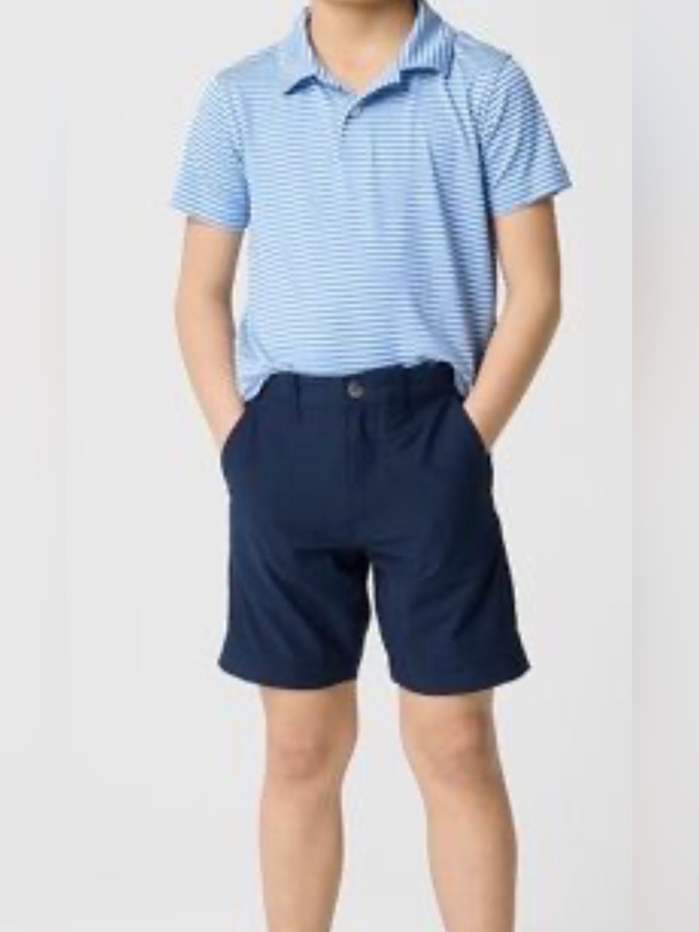 Crewcuts Navy Blue Chino Shorts for Kids